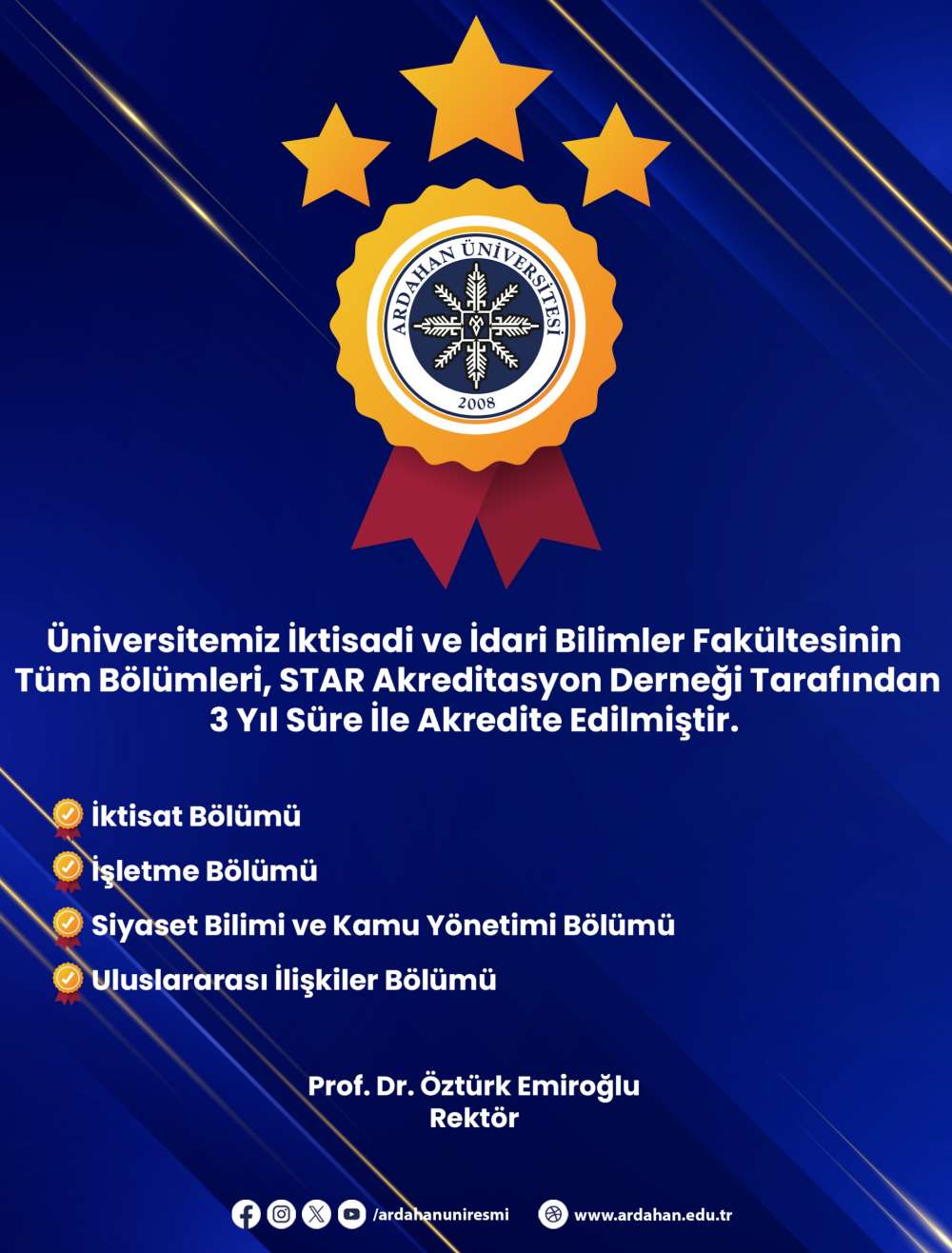 Fakültemizden Akreditasyon Başarısı